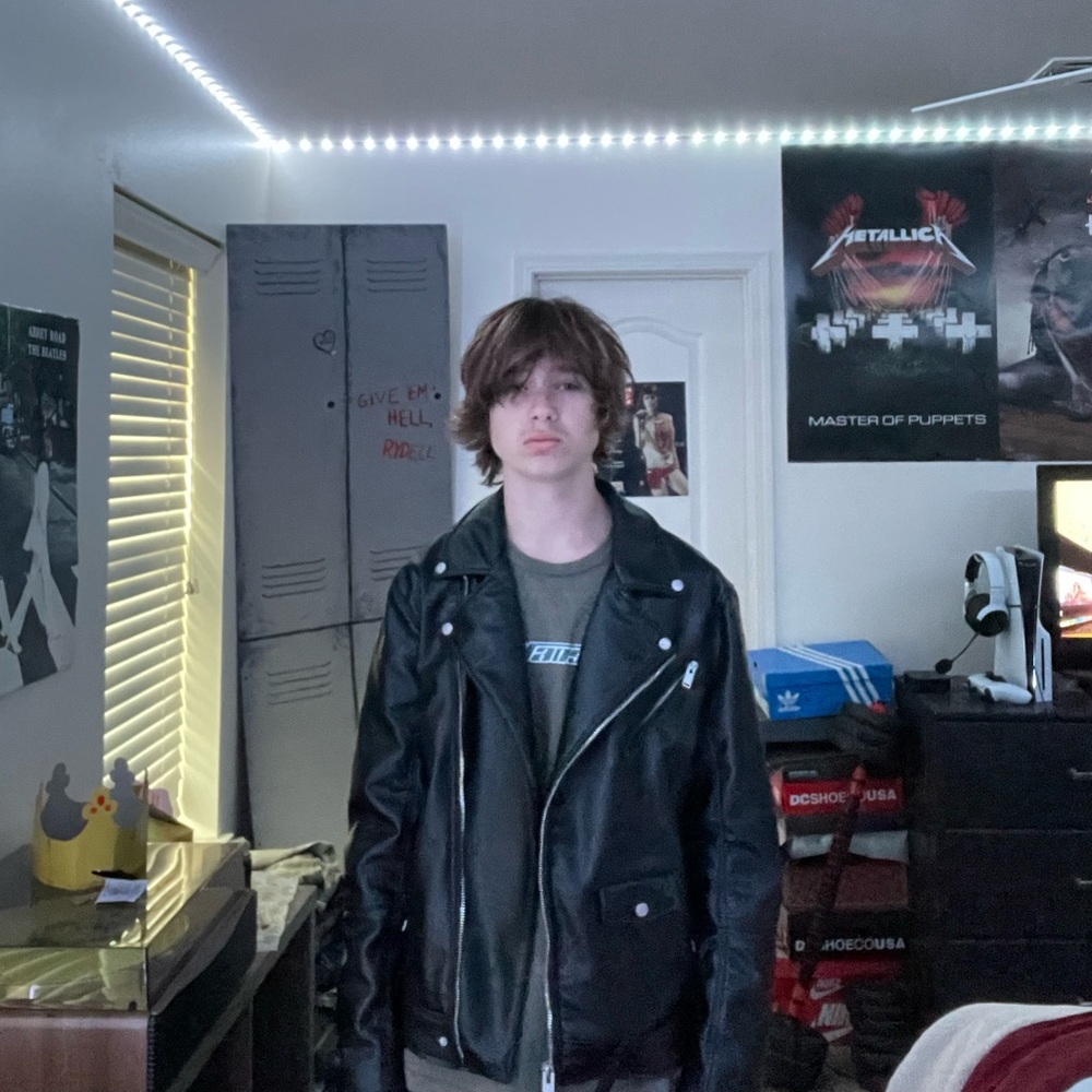 Zara Black faux Leather Jacket